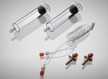 Good price C01-006-10 Double Cylinder 100ml Pressure Injector Syringe онлайн
